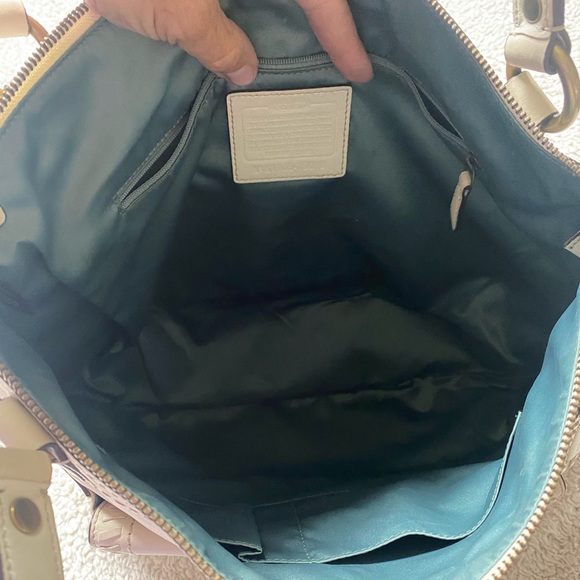 Bone Color Coach Handbag - Picture 3 of 7
